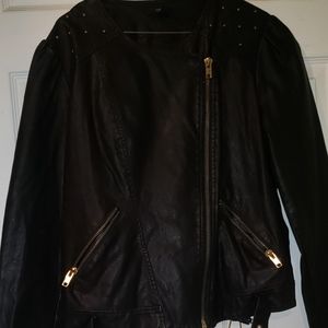 Faux leather jacket